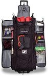 PowerNet All Gear Transporter, Rolling Baseball Equipment Bag for Coaches All w/Terrain Wheels, Large Main Compartment Fits Four 7x7 Net or Training Equipment Bags, Side Bat Sleeve and 20+Pockets