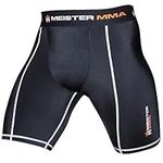 Meister Compression Rush Fight Shorts w/Cup Pocket - Black - Small (30-31)