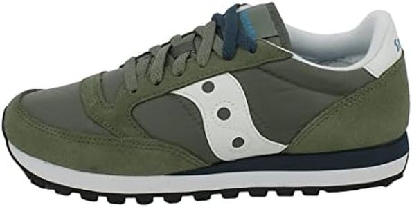 SAUCONY JAZZ Scarpe da Uomo S2044 637 Sneakers Casual Sportive comode Leggere (Verde, Numeric_44_Point_5)