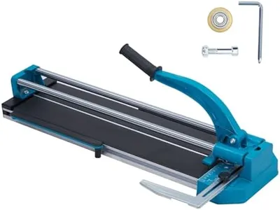 GarveeTech Manual Tile Cutter - Double Rails, Precise Laser, 24 inch Porcelain Ceramic Tile Cutter with Tungsten Carbide Cutting Wheel, Precision Cutting, Anti-Skid Feet, and Removable Scale