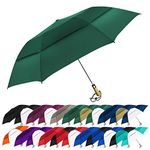 Stromberg Brand The Vented Little Giant Folding Golf Umbrella, Hunter Green, One Size