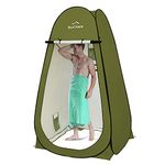 Your Choice 6.89FT Large Size Pop Up Privacy Tent - Camping Shower Changing Tent, Portable Bathroom Toilet Room - Color Green