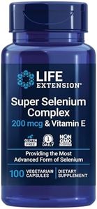 Life Extension Super Selenium Complex with Vitamin E – Cellular Health & Longevity Support ��– Gluten-Free, Non-GMO, Vegetarian –100 Capsules(Pack of 1)