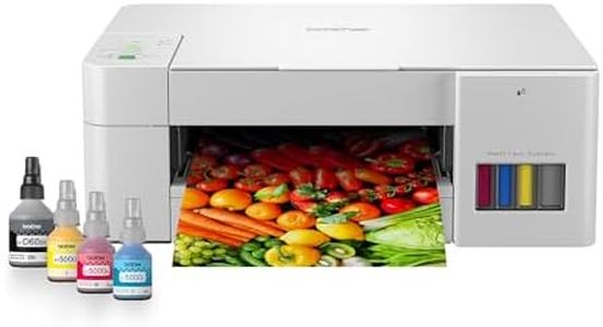 Brother Ink Tank DCP-T426W Multifunction (Print Scan Copy) Color Printer Best for Home, 150 Sheet Paper Tray, WiFi, Print Up to 7.5 K Pages in Black and 5 K in Color Each for (CMY), Free Installation