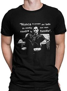 507-Camiseta El Padrino - Michael Corleone (Andriu) (XS, Negro)