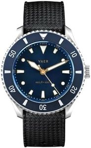 Vaer DS4 Solar Dive Watch - Ocean Ready 20 ATM, Solar-Powered - Perpetual Time Keeping, Sapphire Crystal (+/- 20 Seconds/Month), Two Quick-Change 20mm Straps, 38mm/42mm