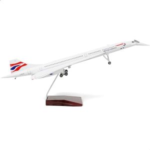 NUOTIE 1：125 Concorde Airplane Model Pre-Build Diecast Aircraft Model Kits Aircraft Simulation Model Display Model Collection or Gift(British Airways)