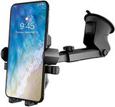 Phone Holder for Car, MANORDS Universal Long Neck One Touch Car Mount Holder Compatible iPhone Xs XS Max XR X 8 8 Plus 7 7 Plus Samsung Galaxy S10 S9 S8 S7 S6 LG Nexus Sony and More