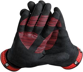 Taylormade Rain Control Glove (Black/Red, X-Large), Black/Red(X-Large, Pair)