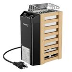 Mangoct 2KW 110V Sauna Heater with Plug, Electric Sauna Heater, 3h Timer for Small Sauna Rooms (100 Cu.Ft.), Dry Sauna Heater, No Wiring Needed Sauna Stove