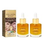 2PCS Pedia Advanced Collagen Boost Anti Aging Serum, Advanced Deep Anti Wrinkle Serum for Face, Hyaluronic Acid with Brightening Anti-wrinkle Serum for All Skin Types