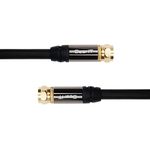 GearIT 15 Ft Coaxial Cable, 5-Pack Pro Series RG6 Coaxial Cable 15FT UL CL2 in-Wall Rated Gold Platted F-Connectors 18AWG 75 Ohm Dual Shield, Black