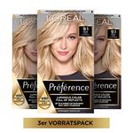 L'Oréal Paris Préférence 9.1 Very Light Ash Blonde (Oslo) Pack of 3 x 183 g