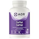 AOR - SeMet Selenomethionine 55mcg, 90 Capsules - Selenium Supplement for Immune System Support, Glutathione and Antioxidant Supplement - Natural Mineral Form of Selenium Capsules