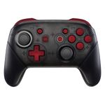 eXtremeRate Scarlet Red Repair ABXY D-pad ZR ZL L R Keys for Nintendo Switch Pro Controller, DIY Replacement Full Set Buttons with Tools for Nintendo Switch Pro - Controller NOT Included