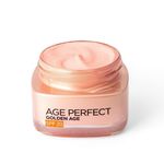 L’Oréal Paris Age Perfect Golden Age Glowy Fortifying Rosy SPF 20 Day Cream 50+, Moisturise and Reactivates Radiance with UV Protection, Peony Native Cells, Calcium and Vitamin B3, 50ml