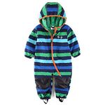 umkaumka Infant Boy Onesie Overalls Water Repellent Suit All in One Bibs Onesie Newborn Outwear Fleece Set for Sport Activities Spring Fall Outfits 2-3 Years (98)