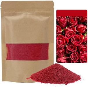 Monivi Scented Candle Sand 17.64oz/1.1lb with 50Cotton & 2Wooden Wicks Pearled Candle Wax Beads, Refillable Cera para Velas Aromáticas for Candle Making (Scented Rose Red)