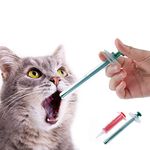 2Pack Pet Medicine Feeding Syringe Pet Pill Dispenser Pusher Pet Tablet Syringe Reusable Safety Pet Medicine Feeder for Dogs Cats Puppy Kitten Round-Headed Pet Feeding Dispenser Tool with Soft Tip