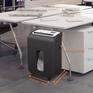 VidaTeco 15-Sheet Cross-Cut Paper Shredder – Heavy Duty Office