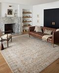 Loloi II Monroe Collection Sand/Sunrise 5'-3" x 7'-9" Area Rug