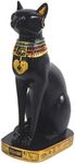 9.5 Ancient Egypt Kitty Egyptian Bastet Cat Goddess Statue Collectible Bastet Sculpture (9.5 Tall)