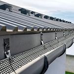 Top Home Solutions® Gutter Guard – 5 Meter Mesh Roof Guttering Cover to Prevent Blockage from Leaf & Debris - Suitable for 100-115mm Gutter Width