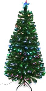4FT Fiber Optic Christmas Tree – Pre-Lit Artificial Holiday Decor