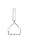 KitchenAid - Potato Masher, Classic Heavy Duty Stainless Steel Fruit and Vegetable Masher with Comfortable Handle and Dishwasher Safe Design, White