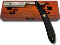 Saki Shears Professional Straight Razor for Men - Barber Shaving Razor - Wood Handle (Enjin)