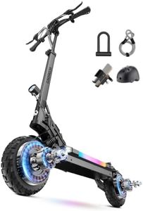 ECOROAD ES6 Dual Adults Electric Scooter, 1000W*2 Dual Brushless Motor, Max Speed 34 Mph, Up to 40-50 Miles Long Range, 10" Tubeless Tires with Dual Swing Arm Suspension E-Scooter(Black)