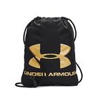 Under Armour Ozsee Sackpack, Black (010)/Metallic Gold, One Size