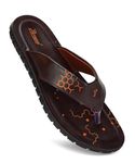 PARAGON PUK2225G Men's Slip On Brown Sandals | Trendy Casual Slip-on Sandals with Cushioned Footbed, and Durable Construction | Perfect for Everyday Casual Wear