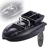 Fish Lure Boat - 500M Remote Control Fishing Bait Boat Fish Finder, RC Fishing Boat Nesting Boat with LED Night Vision Light & Double Motor, 1.5KG Loading, Waterproof, Windproof