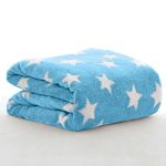 OYO BABY New Born Super Soft Baby Blanket Wrapper Blanket for Babies (100 x 75 Cm) Star Blue, Fleece, Lightweight All Season | 0-24 Months | Sleeping Bag | Nursing Baby Gifts