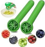 2pcs Grape Cutter for Toddlers, Grape Slicer for Baby, Cherry Tomato Slicer Kitchen Gadget,Creative Small Tool Fruit Slicer