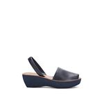 Kenneth Cole REACTION Women's Fine Glass Platform Sandal, Navy, 6 M US