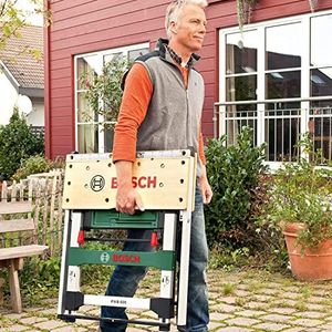 Bosch PWB 600 Portable Work Bench – Foldable, Lightweight Table