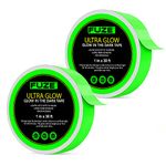 Lockport Glow in The Dark Tape — 2 Pack — 60 Ft x 1 Inch of Bright, Rechargeable, & Long-Lasting Fluorescent Tape — Luminous Tape for Outdoor Sports, Night Decorations, and Home Marking