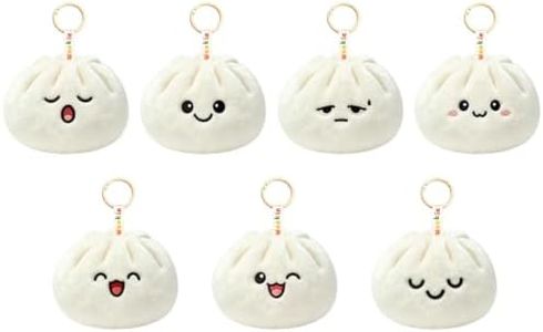 Ausener Weekie Wonders Emotional Dumplings Supports, Stuffed Animals Plush, Funny Birthday Gifts for Women, Cute Plush for Teens Adults (7-Pack, Dumplings)