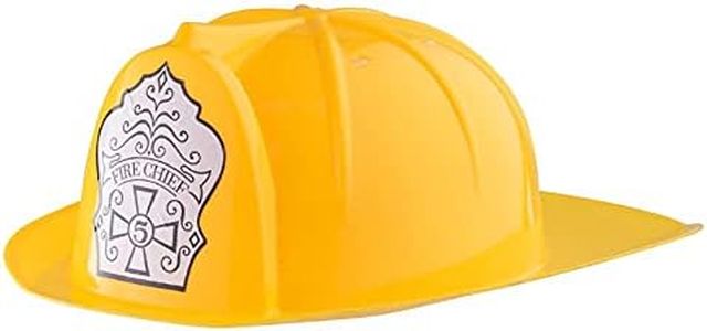 Dress Up America Yellow Firefighter construction Helmet For Kids
