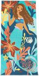 Jay Franco Disney The Little Mermaid Live Action Deep Sea Adventures Kids Bath Pool Beach Towel - Super Soft & Absorbent 100% Cotton Towel Features Ariel, Measures 28 x 58