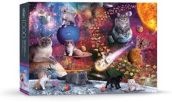 Genuine Fred Galaxy Cats by Jennifer Norwood, 1000 Piece Puzzle