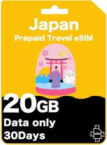 Japan Prepaid Travel eSIM - IIJmio - 20GB High Speed Data/Unlimited Data at 256kbps, IIJmio Local Carrier (30 Days)