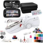 Handheld Sewing Machine, Portable Sewing Machine with Storage, Electric Switch, Two Speed Modes, Easy to Operate, Portable Mini Sewing Machine, Sewing Machine for Beginners.White with accessories