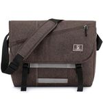 OIWAS Messenger Bag for Men, 15.6 Inch Laptop Crossbody Bags Women Casual Satchel Shoulder Bag College Travel Office Briefcase (15.6 Inch, Brown)