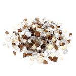 Stanbroil 10-Pound Blended Fire Glass - 1/2 inch Reflective Tempered Fire Glass Blended Gold,Platinum,Copper Reflective for Indoor and Outdoor Gas Fire Pits and Fireplaces