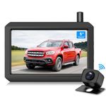 AUTO-VOX Wireless Backup Camera W7Pro - 2.4G Stable Digital Signal Rear View Camera for Rear/Side/Front - 5" Monitor Dual Channels System Back Up Camera for Car, Pickup, SUV, Truck, Trailer, Camper