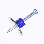 Washer Pins - Powder Actuated Fastening Systems 1 1/2“ Inch Washered Pins Construction Fastener Nail (100pcs per Box)