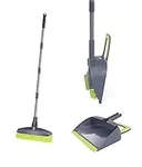 Adjustable Rubber Push Broom and Du